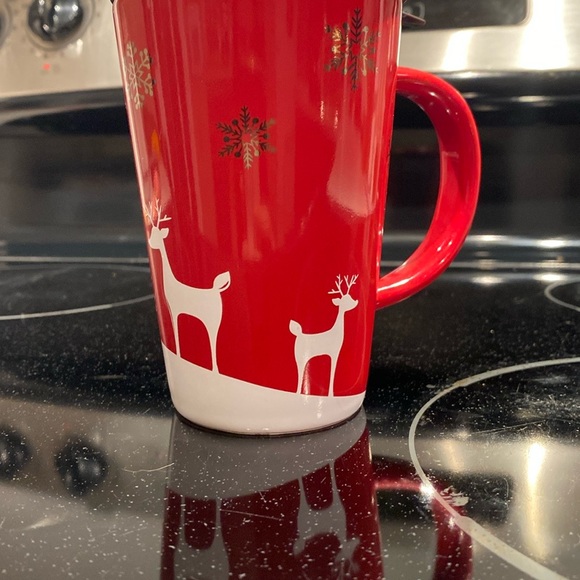 DAVIDS TEA 🫖 Red Reindeer Holiday Mug - Picture 2 of 11